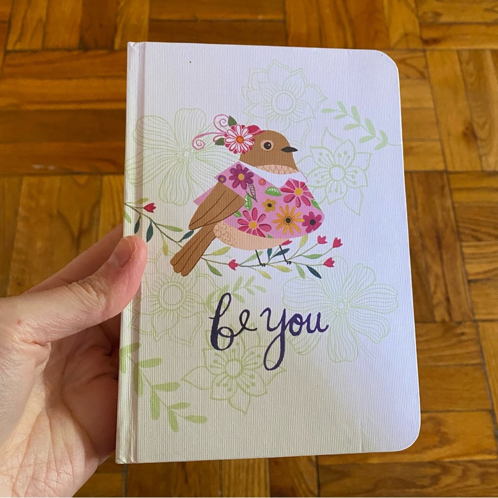 Molly & Rex Hard Cover Bird Print “Be You” Lined Journal Notebook